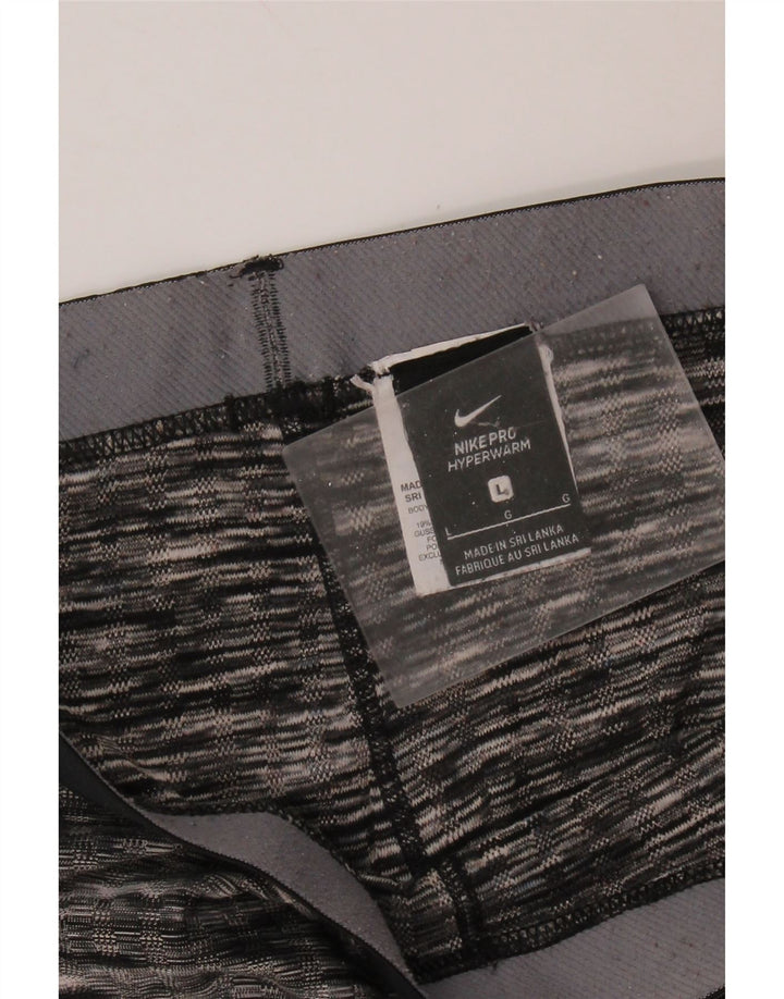 Leggings grafici da donna NIKE UK 14 poliestere a righe nere grandi