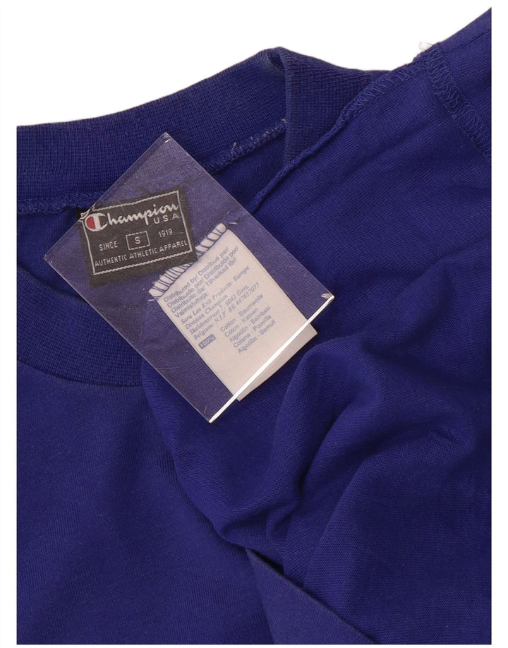 T-shirt da uomo Champion Top piccola in cotone blu