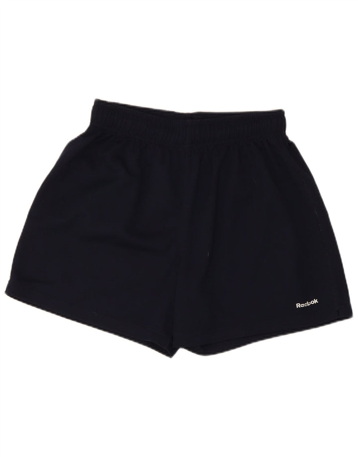Pantaloncini sportivi Reebok da uomo piccoli in poliestere blu navy