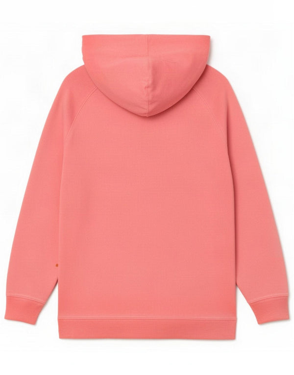 Maglione con cappuccio e zip Nike da donna vestibilità rilassata UK 18 XL Rosa Cotone