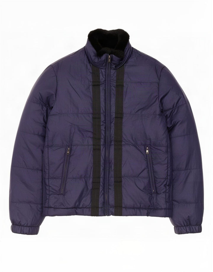 Giacca imbottita da uomo Hugo Boss EU 48 medio blu navy poliestere