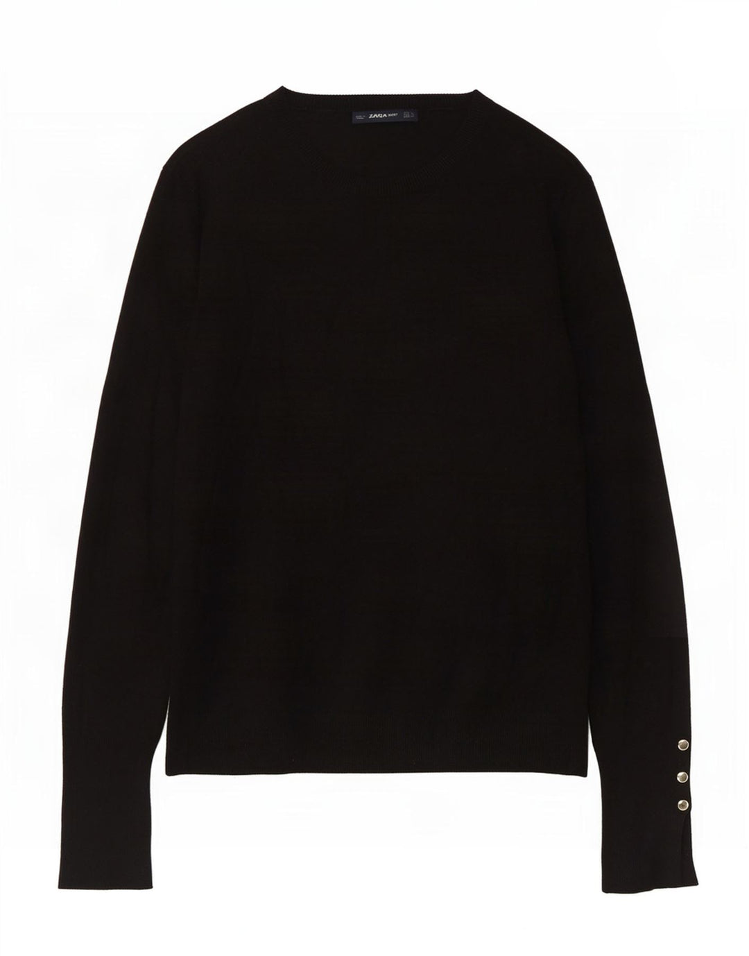 Maglione maglione con scollo a barca da donna Zara UK 14 grande nero