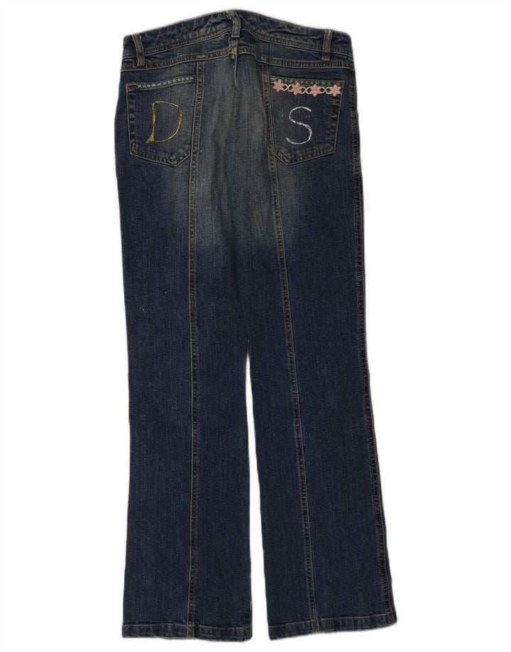Jeans bootcut vintage da donna W28 L31 blu navy