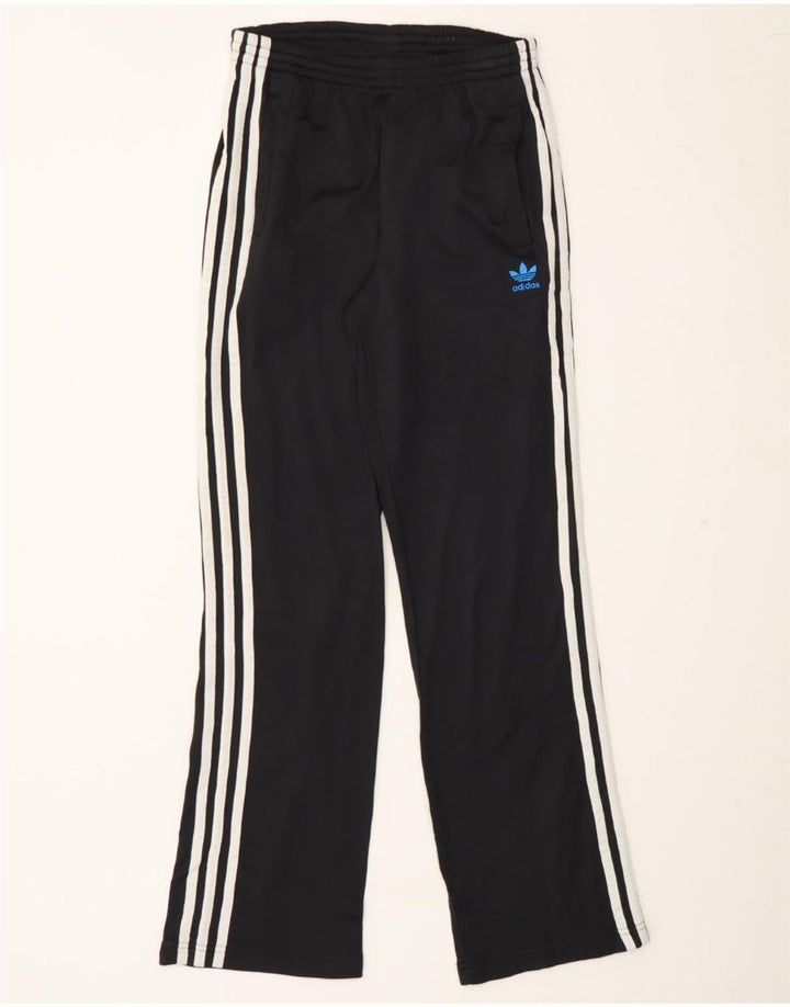 ADIDAS Boys Tracksuit Trousers 13-14 Years  Black Vintage Adidas and Second-Hand Adidas from Messina Hembry 