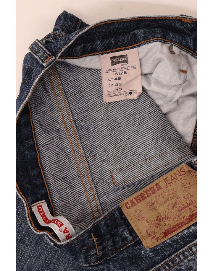 Jeans dritti da uomo Carrera W33 L28 cotone blu