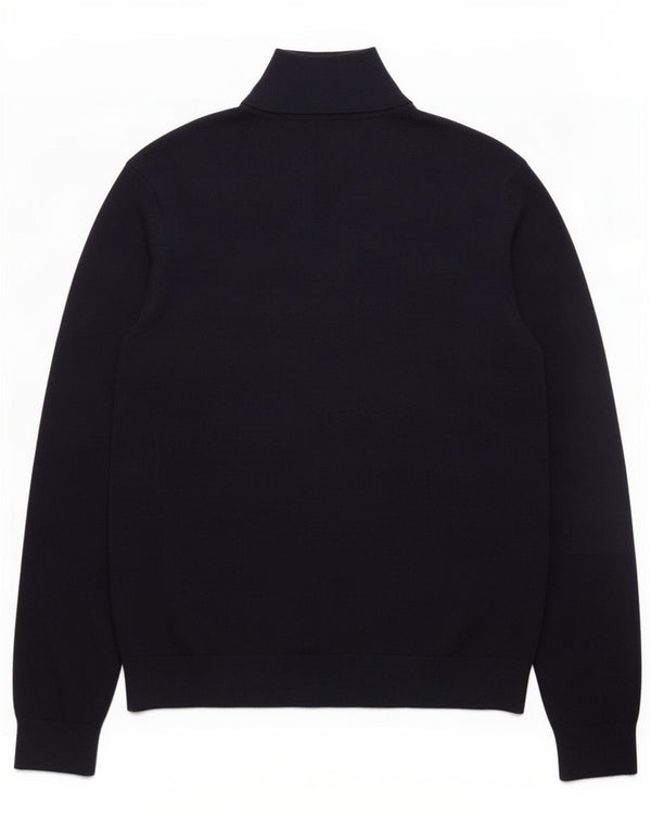 Maglione da uomo con zip e collo Paul Smith, grande, in cotone blu navy