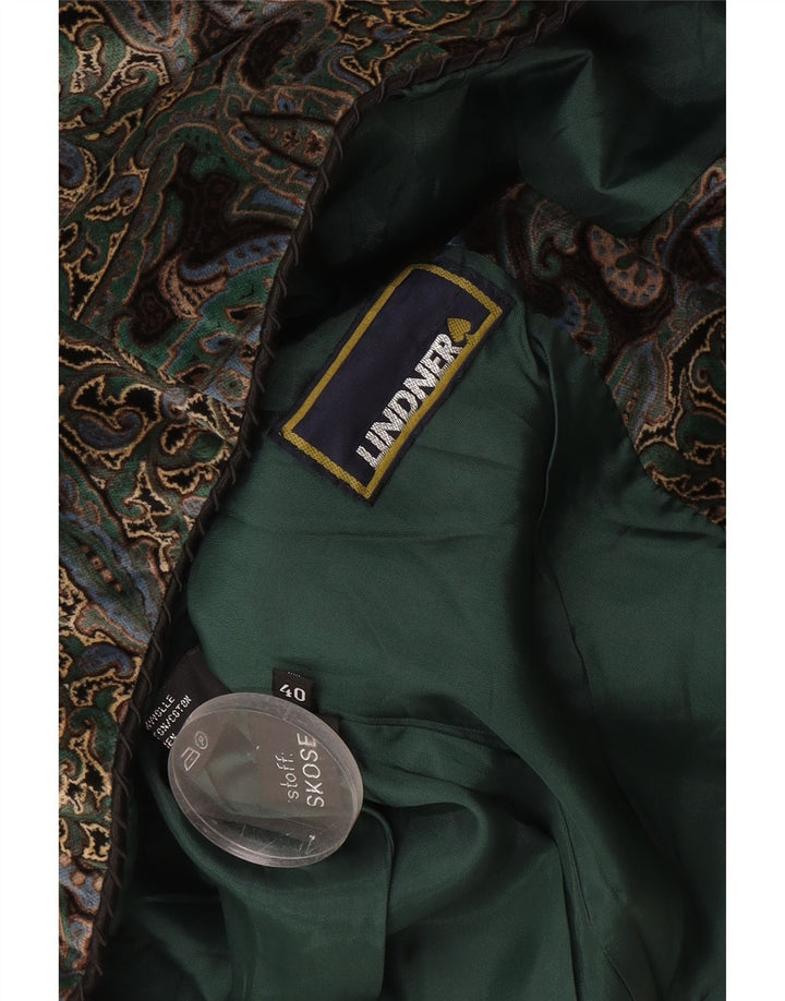 Giacca blazer vintage da donna a 5 bottoni EU 40 Paisley medio multicolore