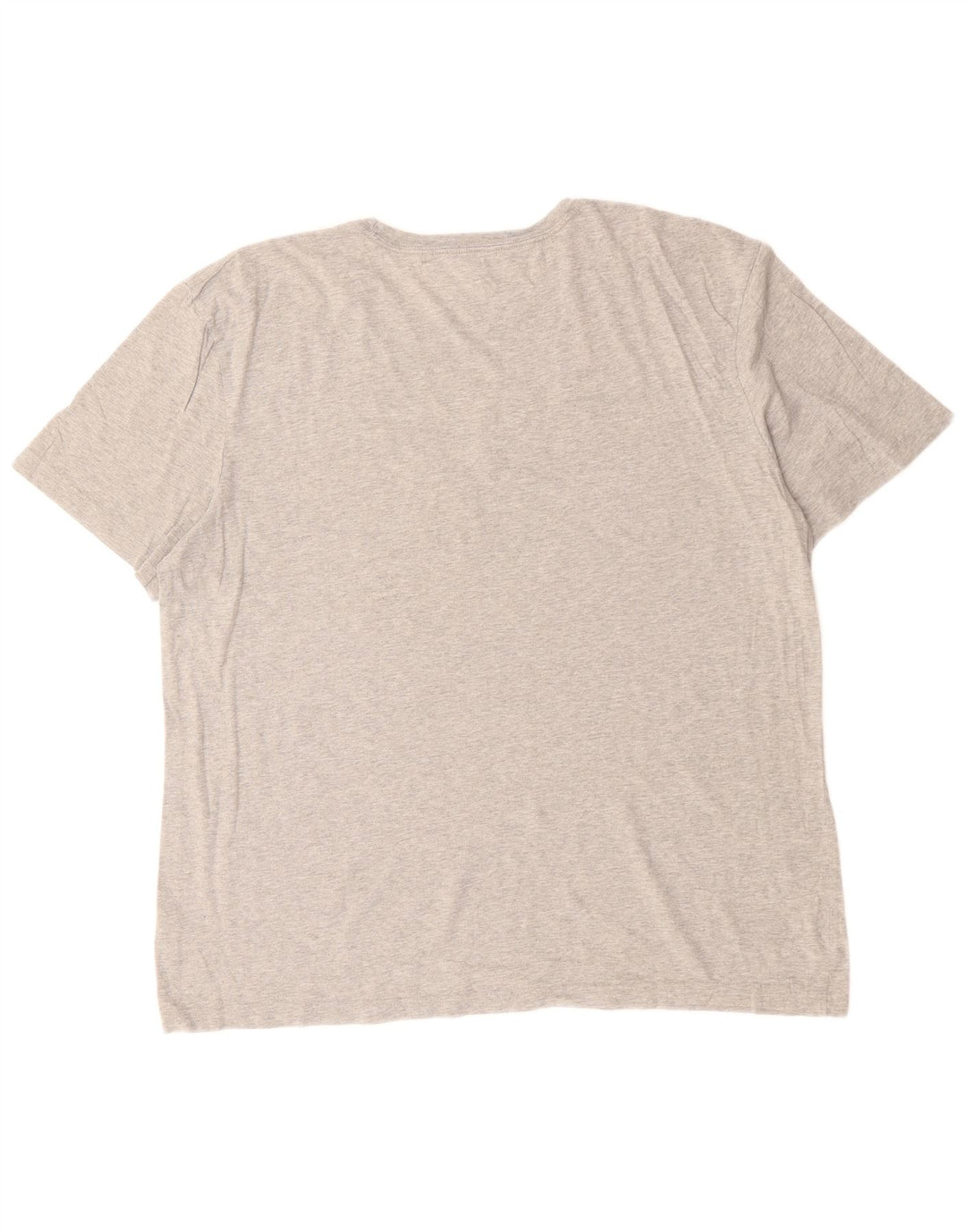 TOMMY HILFIGER T-shirt grafica da uomo Top XL in cotone grigio