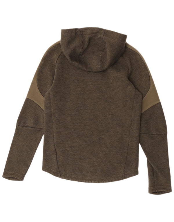 Felpa con cappuccio da uomo Puma Small in cotone screziato kaki