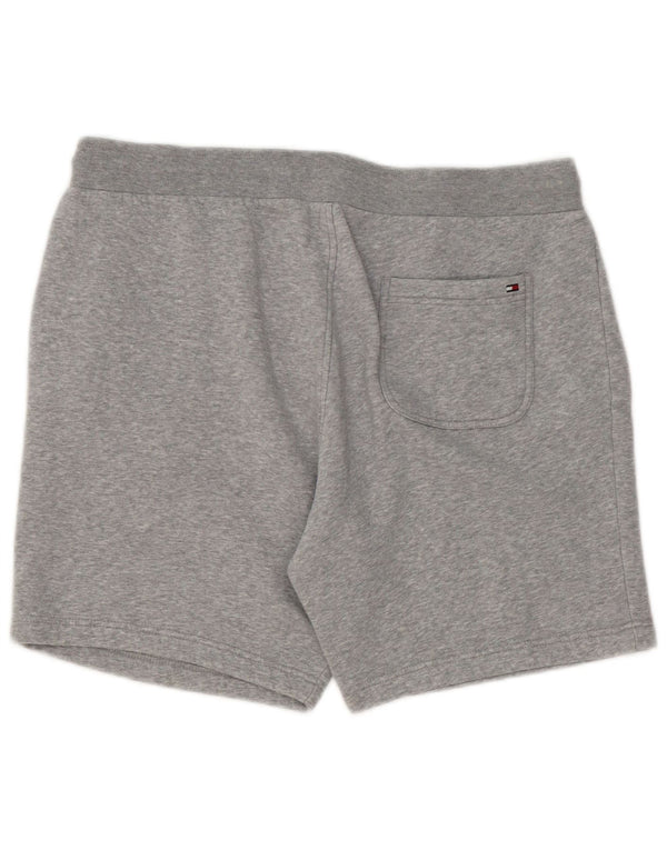 Pantaloncini sportivi grafici da uomo Tommy Hilfiger di grandi dimensioni in cotone grigio