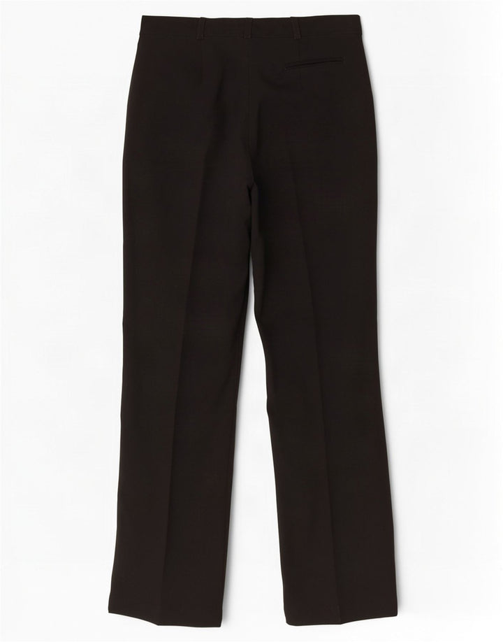 Pantaloni da abito dritti da donna Topshop UK 12 Medium W30 L30 Poliestere nero