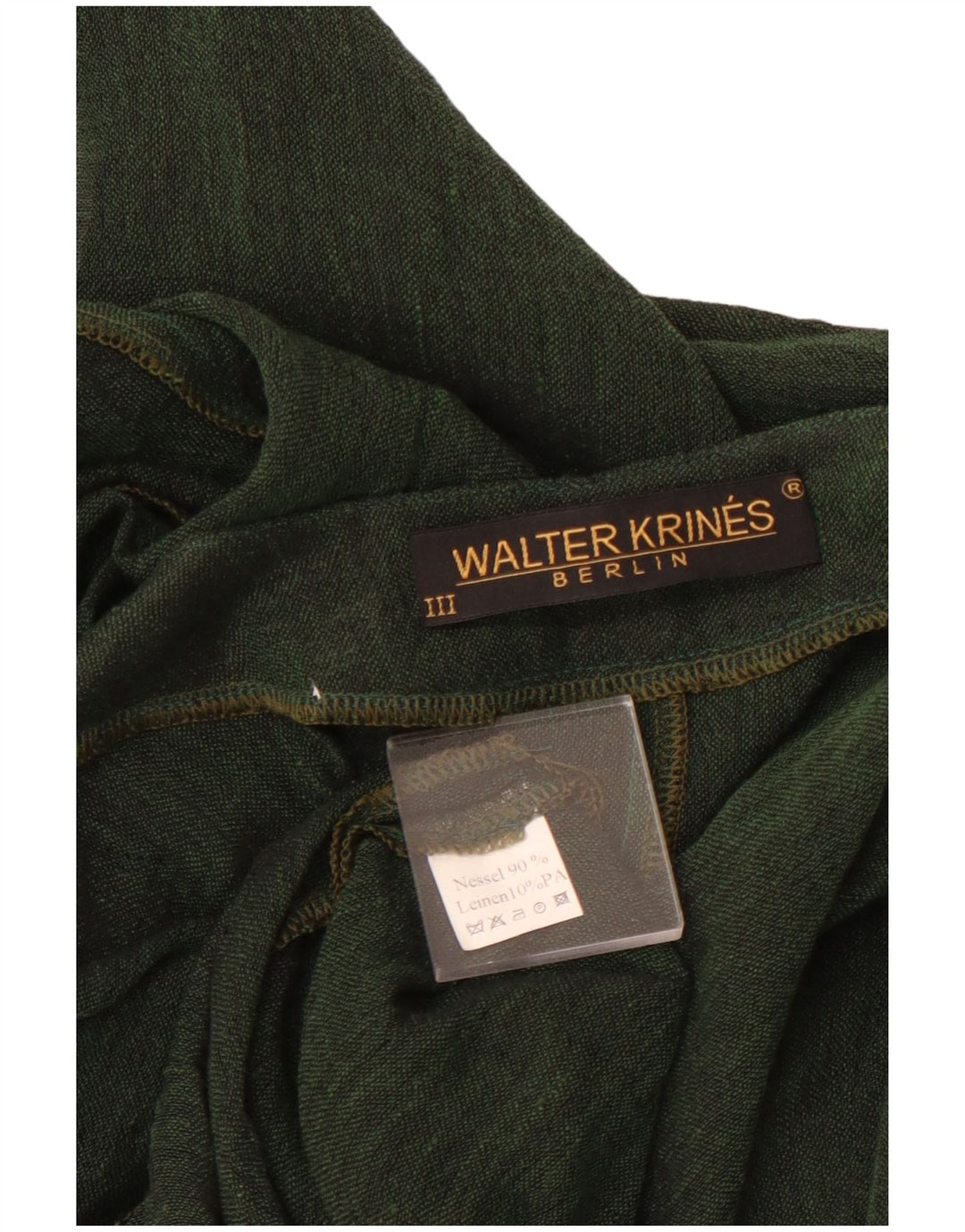 Top cardigan corto da donna VINTAGE UK 16 grande cotone verde