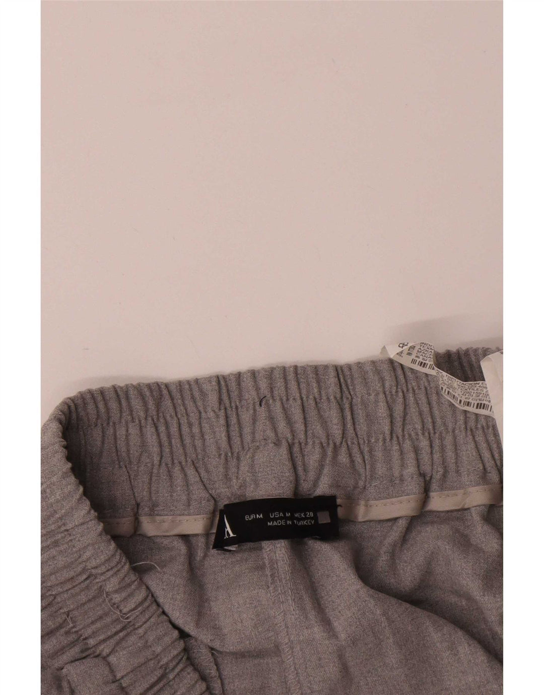 Pantaloni casual dritti da donna Zara medi W28 L26 poliestere grigio