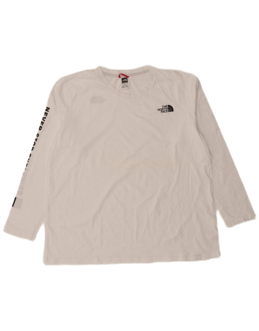 THE NORTH FACE Top grafico da donna a maniche lunghe UK 18 XL Bianco
