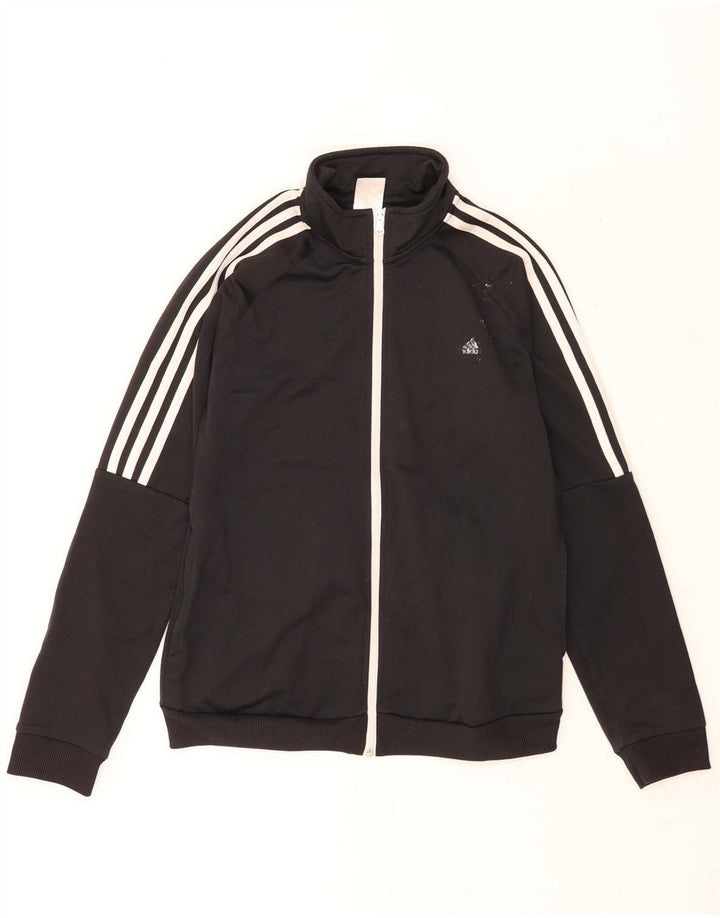 Giacca da tuta da donna Adidas UK 12/14 Medium Nero Poliestere