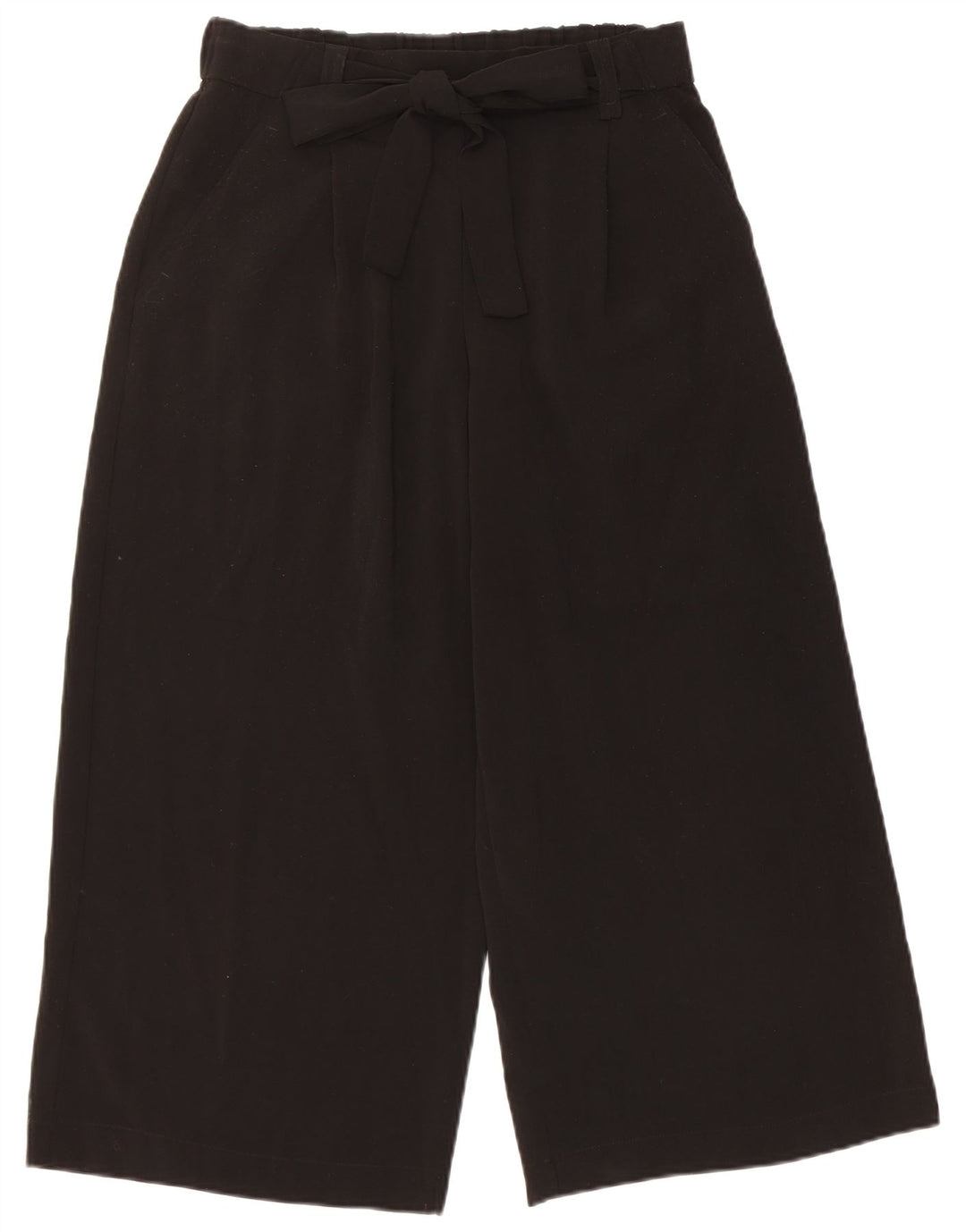 Pantaloni Capri a gamba larga da donna Zara medi W28 L22 poliestere nero