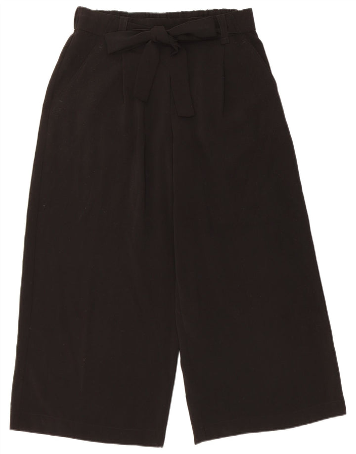 Pantaloni Capri a gamba larga da donna Zara medi W28 L22 poliestere nero