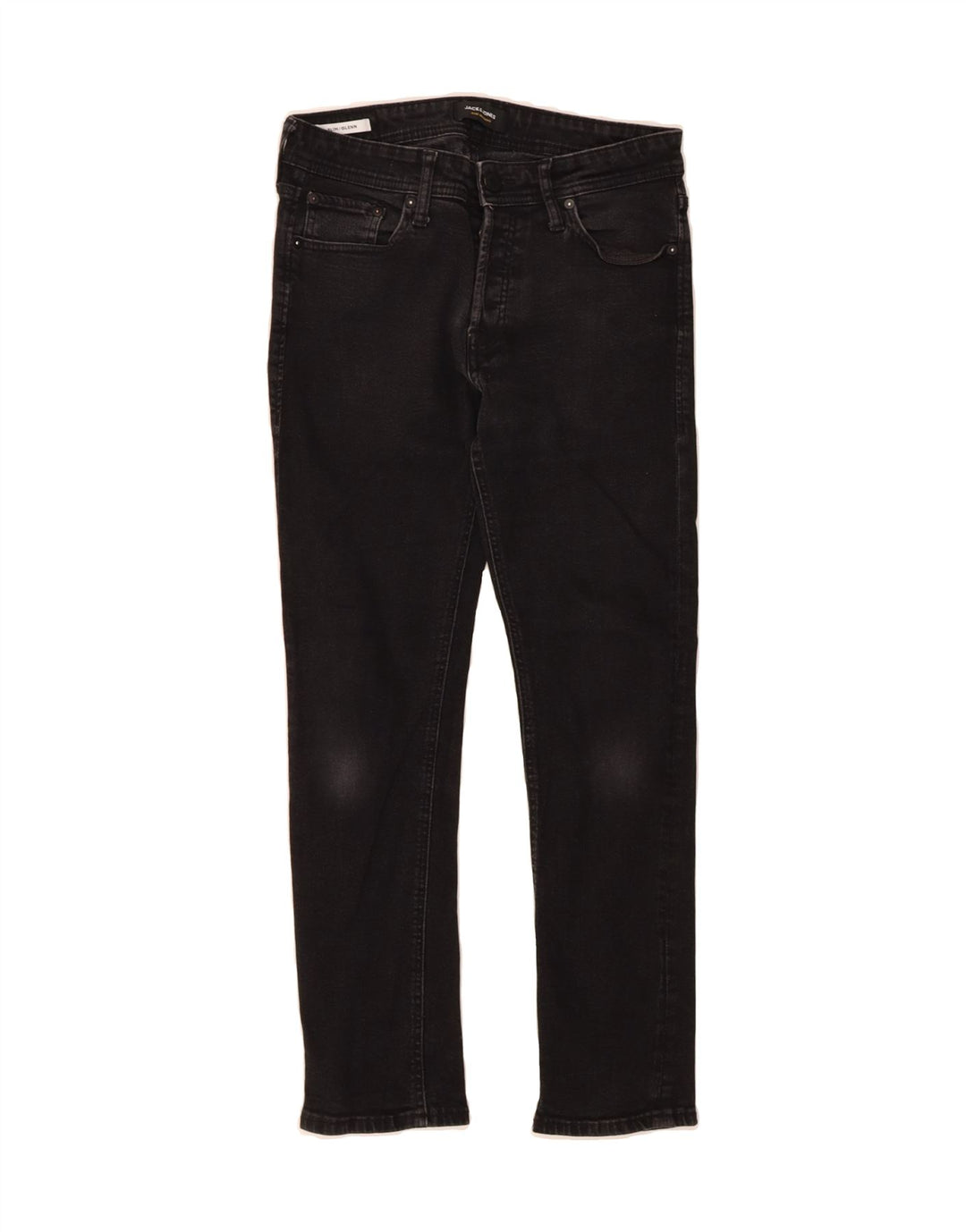 JACK & JONES Mens GLENN Slim Jeans W30 L30 Black Cotton Vintage Jack & Jones and Second-Hand Jack & Jones from Messina Hembry 