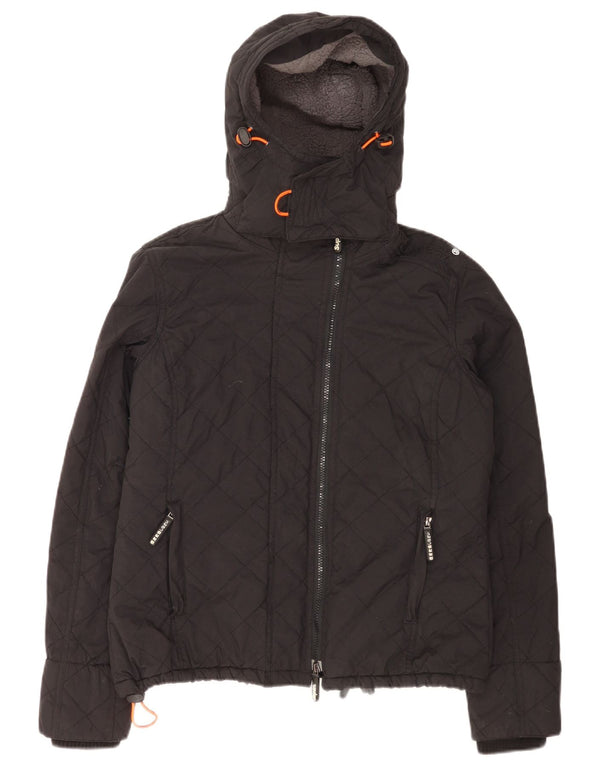 Giacca a vento con cappuccio da donna Superdry The Windcheater UK 16 Large Nera