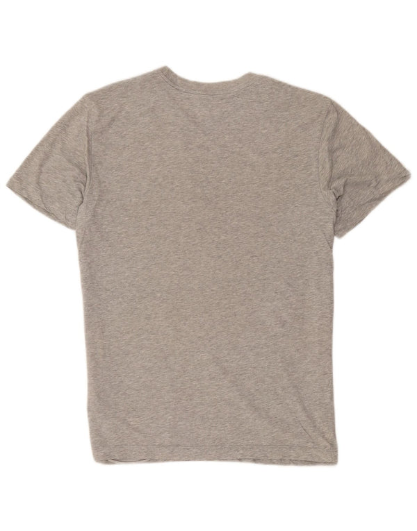 Nike Mens Dri Fit Graphic T-Shirt Top Medium Grey Flecked Cotton