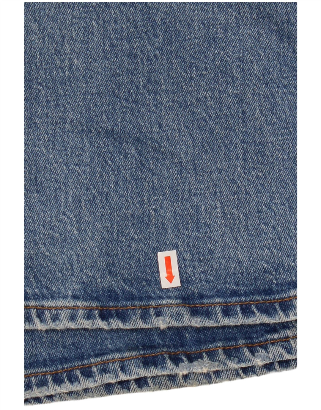 Jeans dritti effetto consumato a gabbia toracica da donna LEVI'S W30 L29 cotone blu