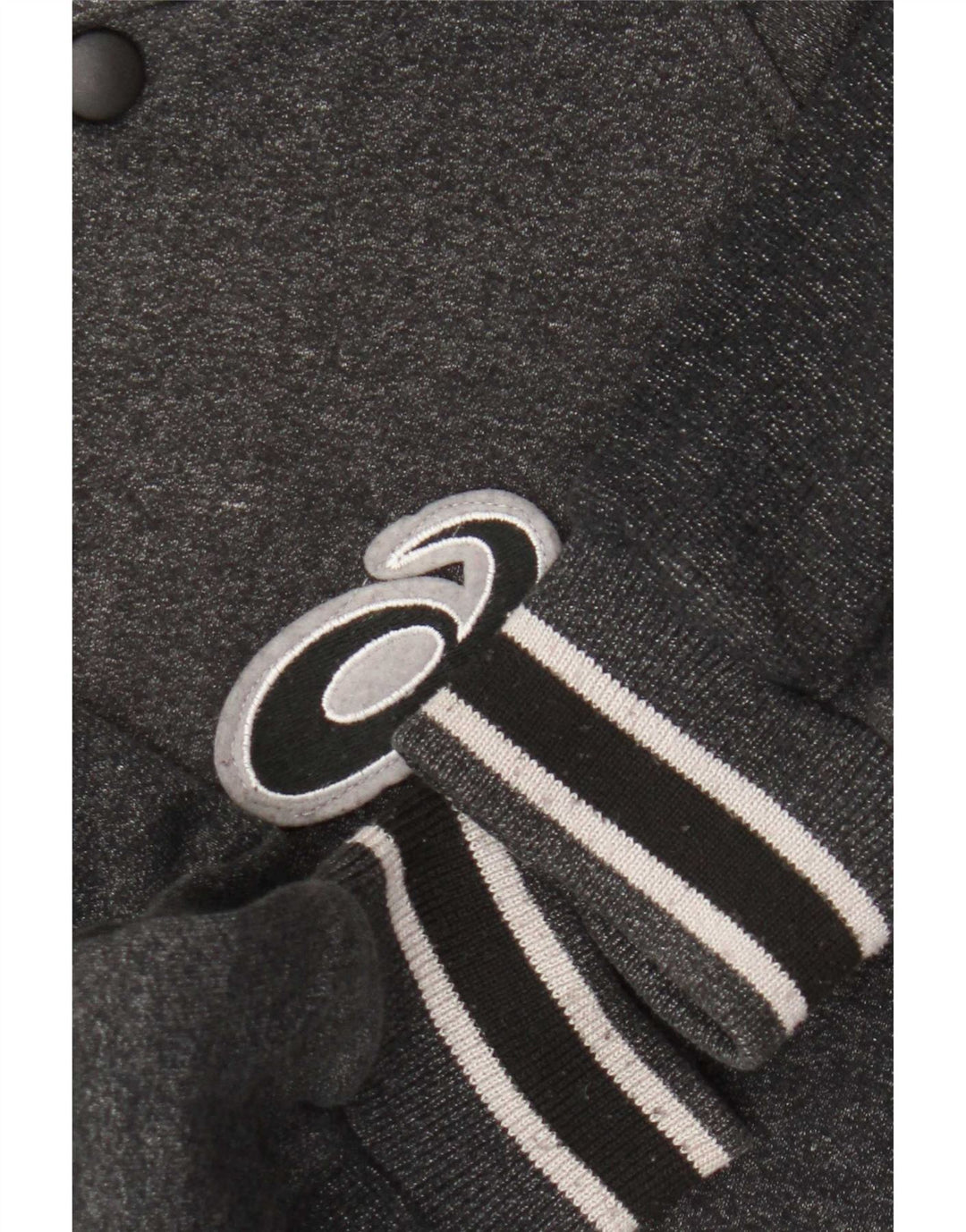 Maglione cardigan da uomo Asics in cotone a righe grigio medio