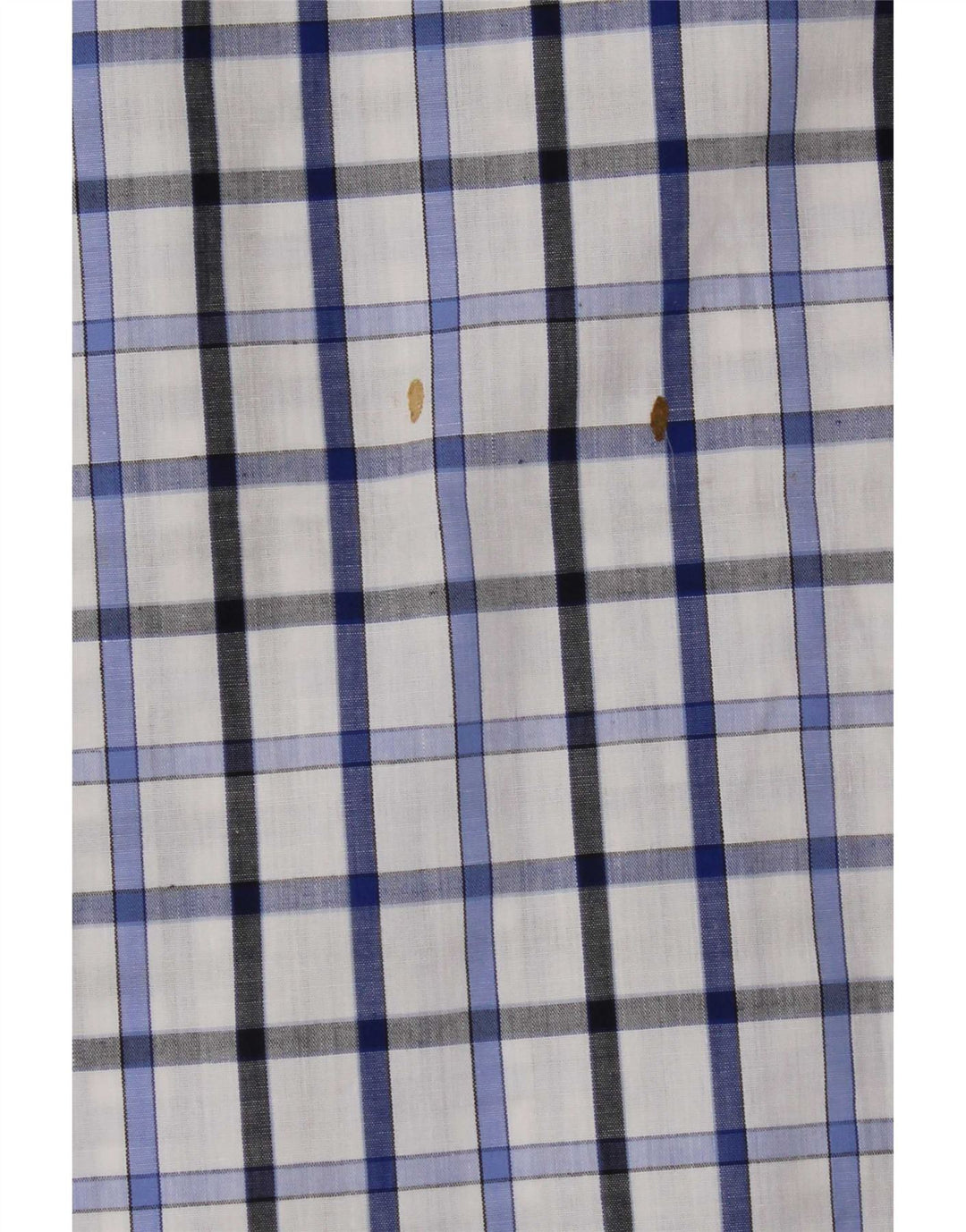 Camicia a maniche corte da uomo Pierre Cardin piccolo poliestere a quadri blu