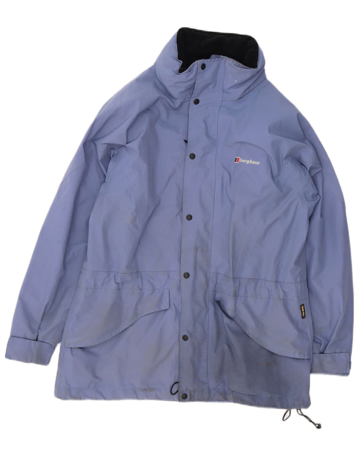Giacca antipioggia oversize da donna Berghaus UK 10 piccola blu poliestere
