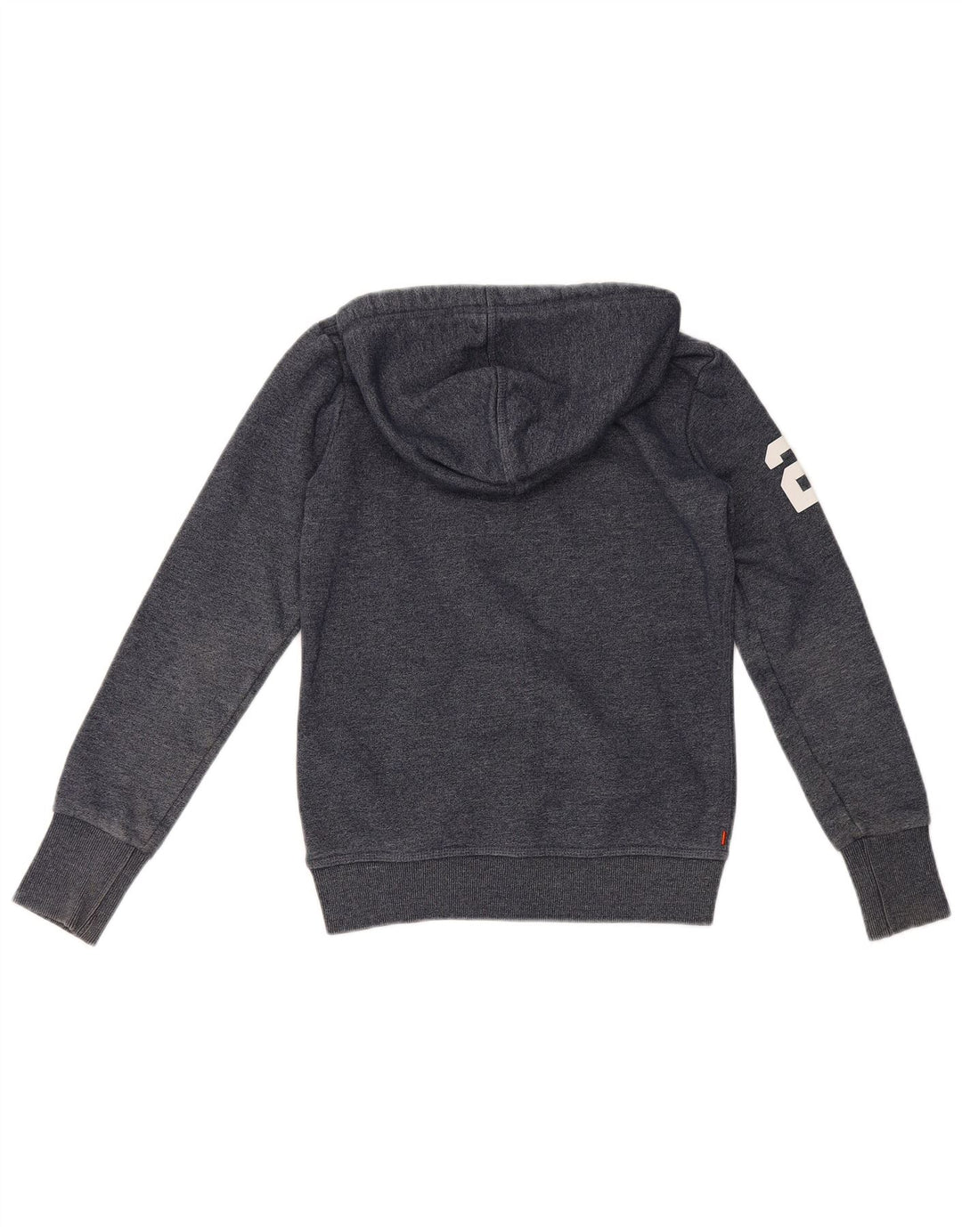 Maglione con cappuccio grafico da uomo Superdry piccolo in cotone blu