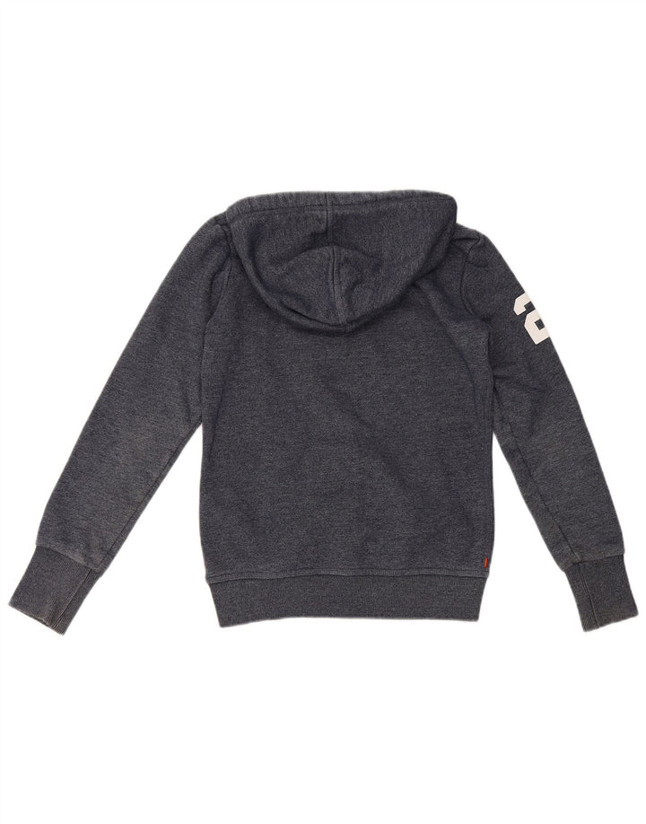 Maglione con cappuccio grafico da uomo Superdry piccolo in cotone blu
