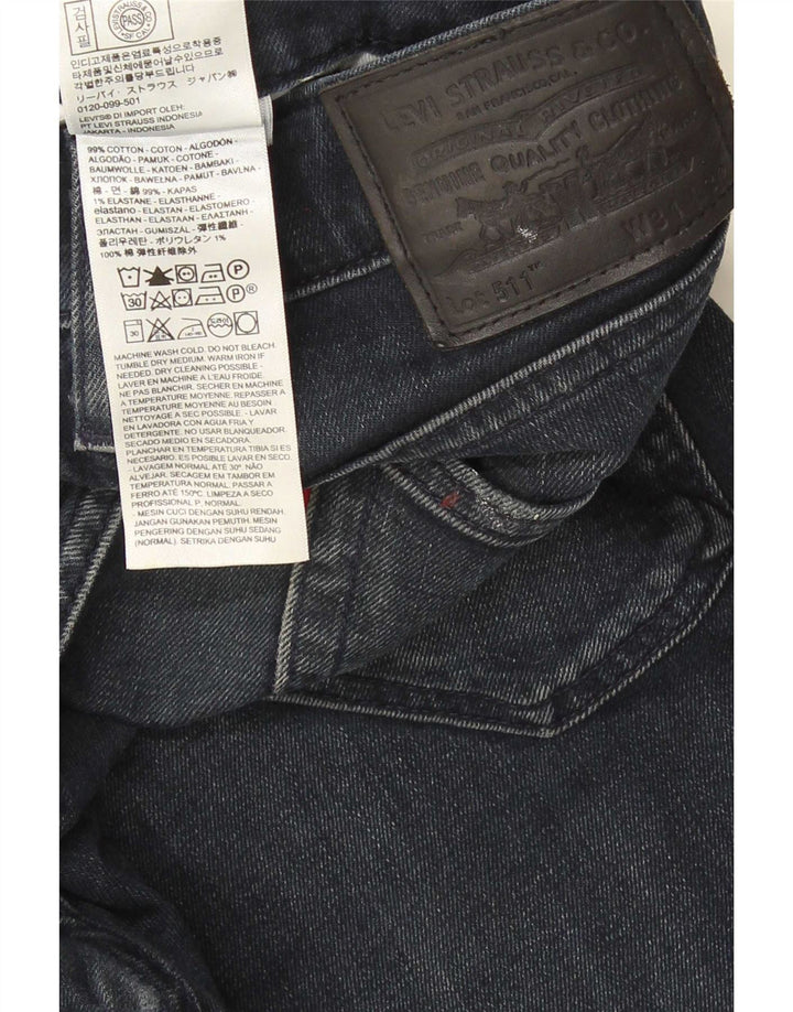 Jeans Levi's Uomo 511 Slim W31 L32 Cotone Blu Navy