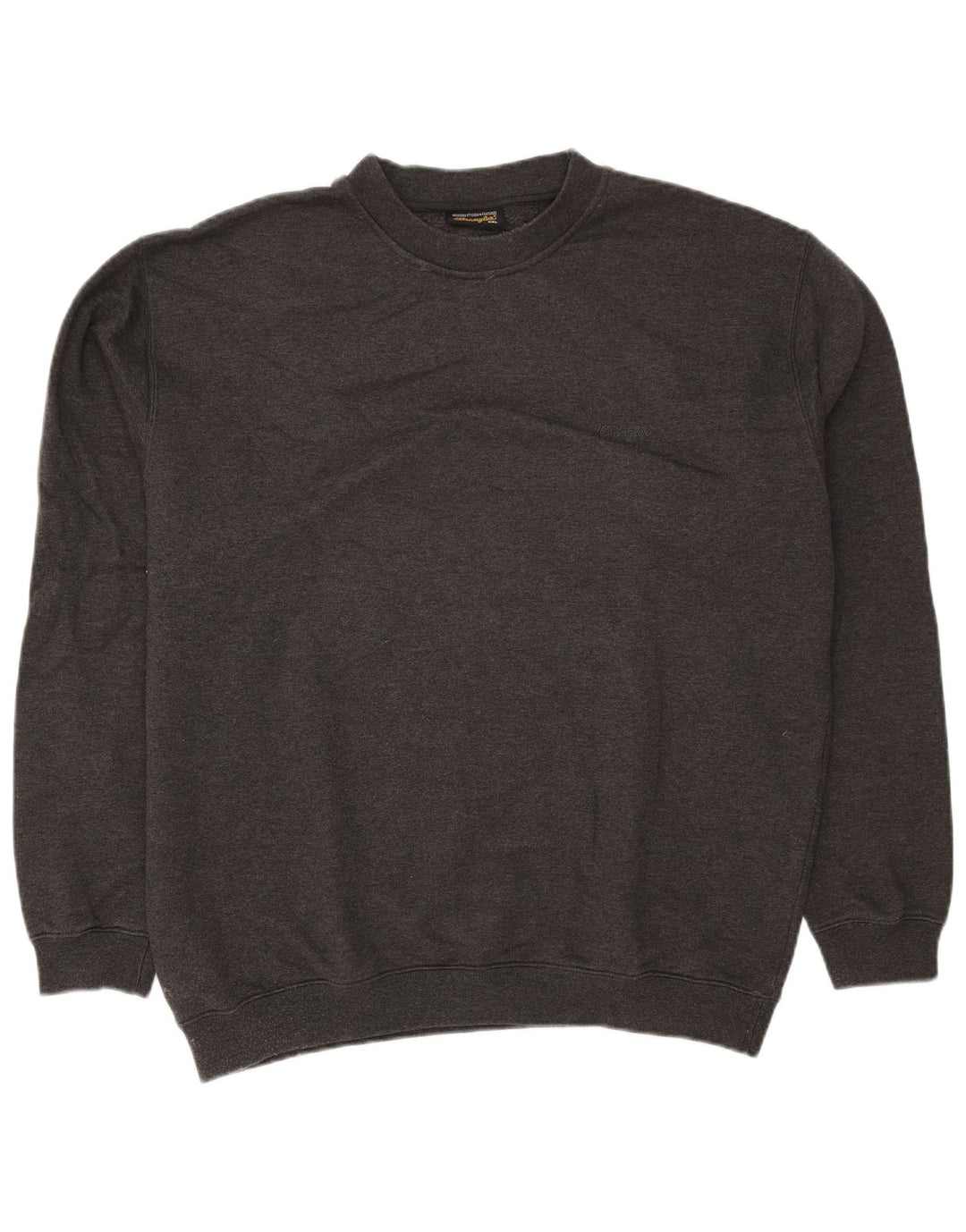 WRANGLER Mens Sweatshirt Jumper 2XL Grey Cotton