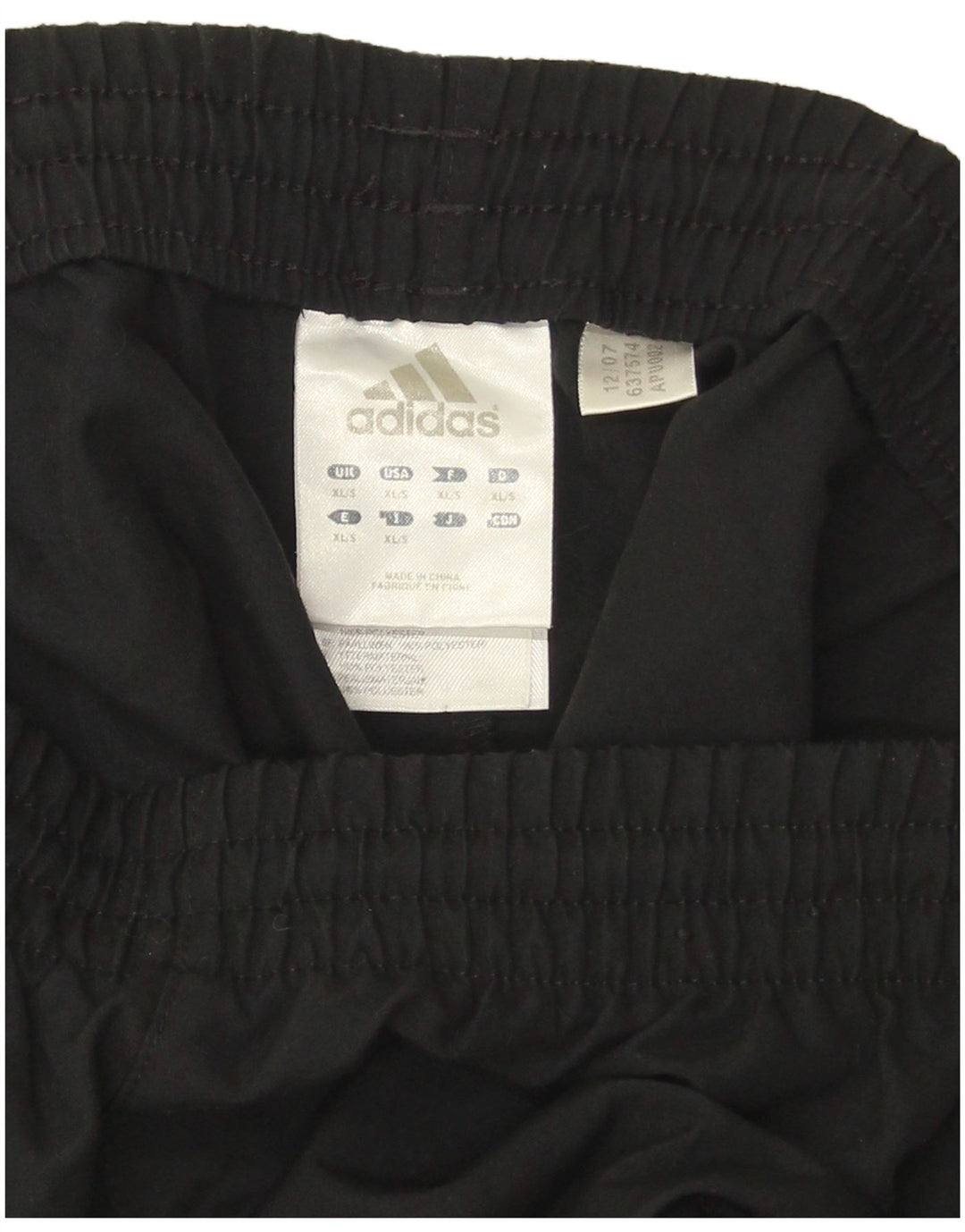Pantaloni da tuta da uomo Adidas XL poliestere nero