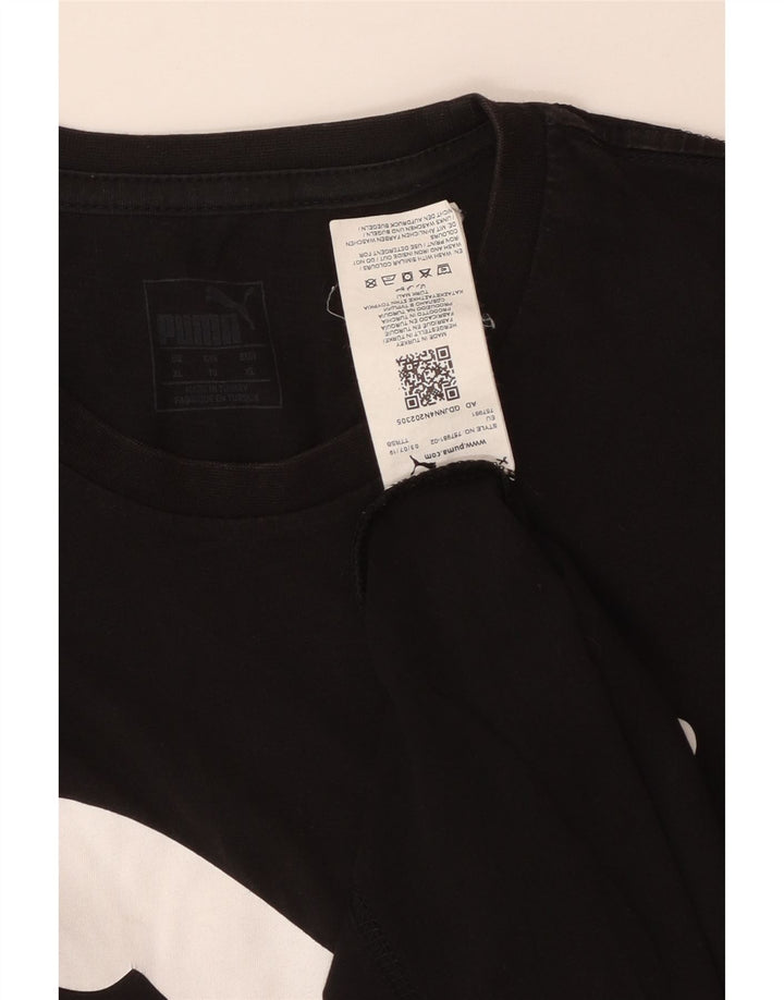T-shirt grafica da uomo PUMA Top XL in cotone nero