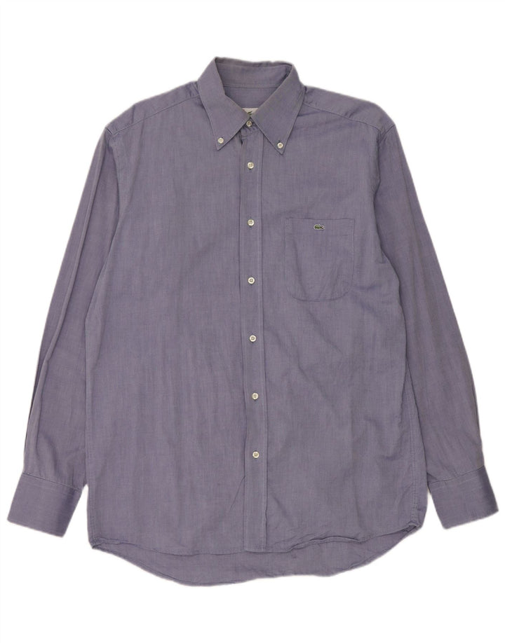 Camicia da uomo Lacoste taglia 40 cotone blu medio