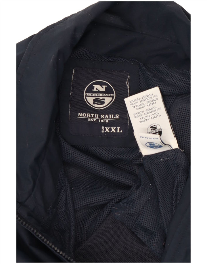 NORTH SAILS Giubbotto bomber da uomo UK 44 2XL Nylon blu navy