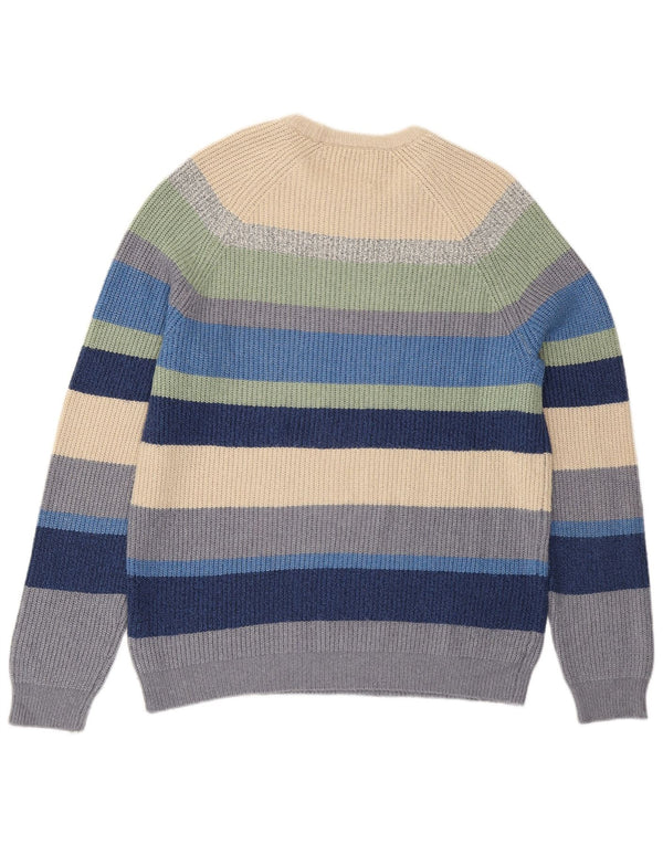 Maglione maglione girocollo da uomo Marks & Spencer a righe medie multicolore