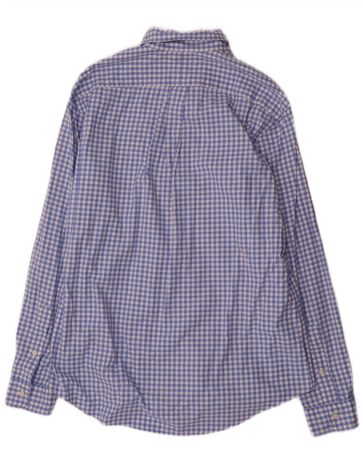 Polo Ralph Lauren Camicia da uomo su misura misura grande in cotone a quadretti blu