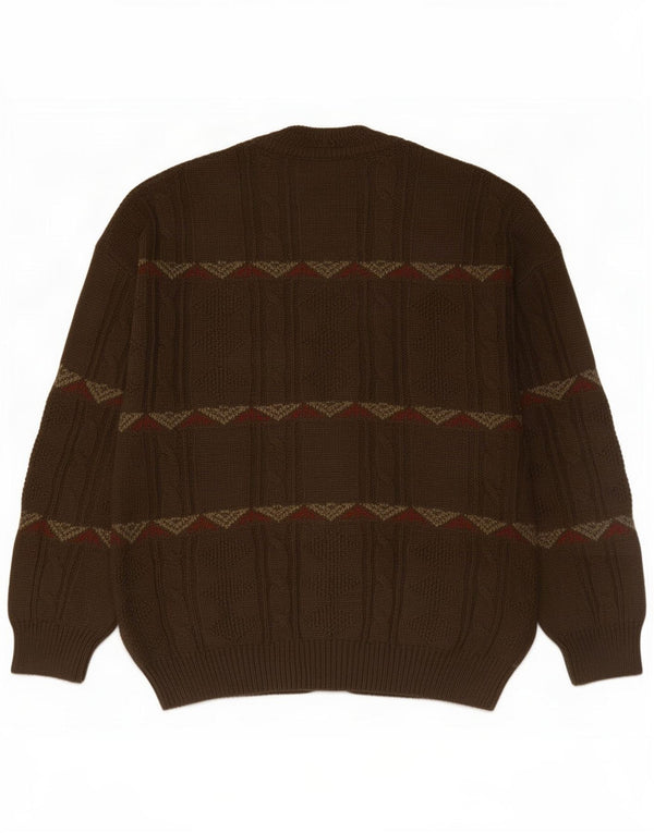 Maglione cardigan da uomo Il Granchio XL Khaki geometrico