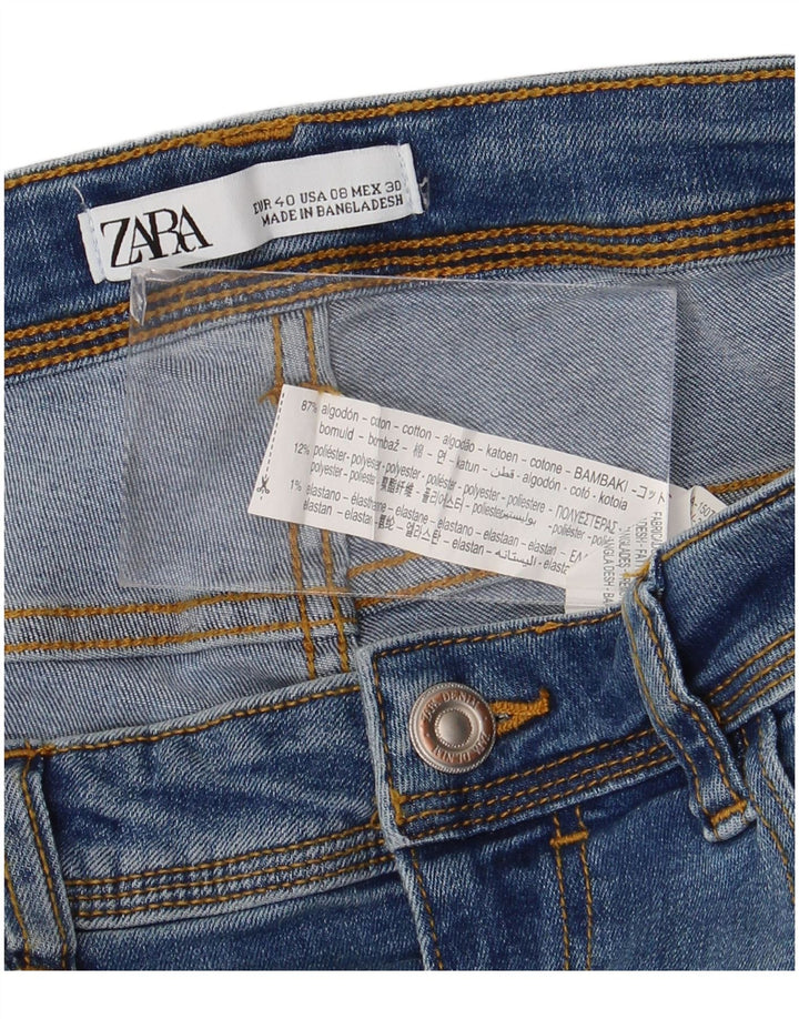 Jeans slim da donna Zara EU 40 medio W30 L26 cotone blu