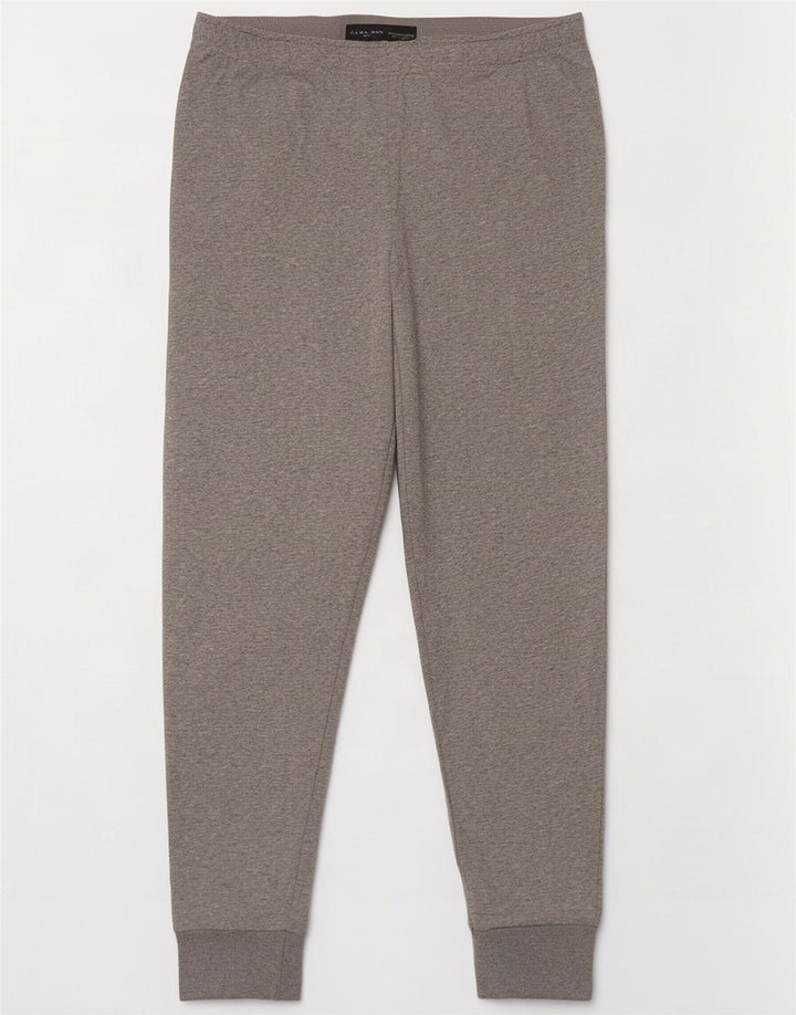 Pantaloni da tuta da uomo Zara Joggers grandi in cotone chiazzato grigio