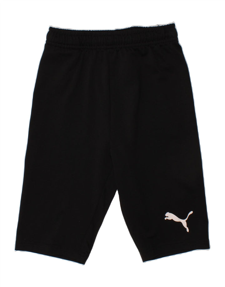 PUMA Womens Sport Shorts UK 8 Small Black Polyester Vintage Puma and Second-Hand Puma from Messina Hembry 