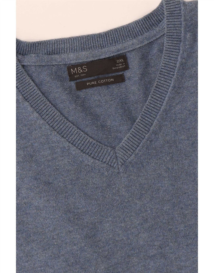 Canotta da uomo Marks & Spencer 2XL cotone blu