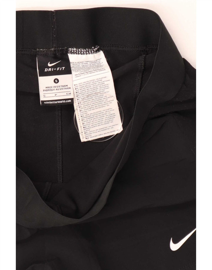 Pantaloncini sportivi Nike da donna Dri Fit UK 10 piccoli poliestere nero