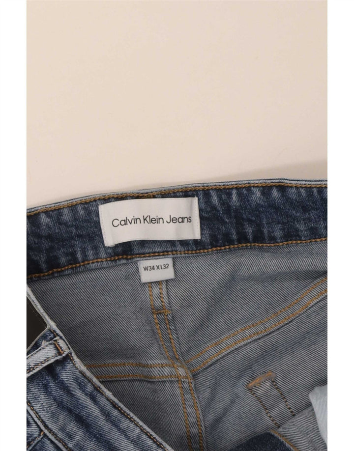 Jeans slim da uomo Calvin Klein W34 L32 Blu