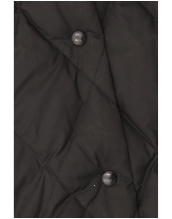 Cappotto imbottito da donna Seventy UK 14 Medio Nero geometrico