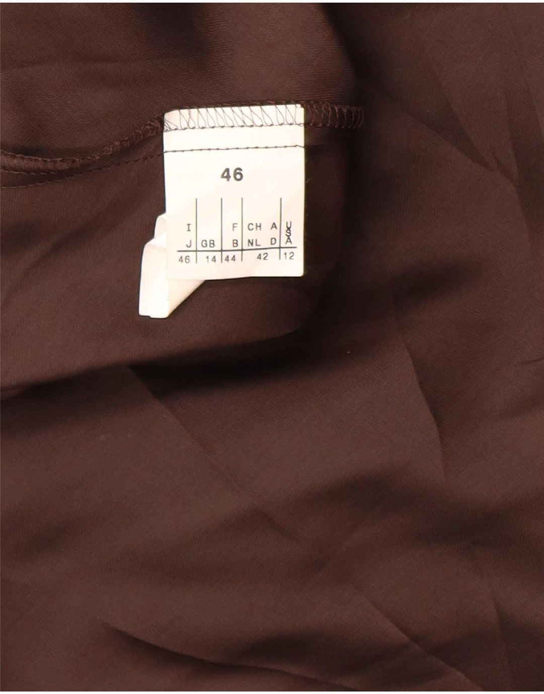 MAX & CO. Gonna asimmetrica da donna UK 14 Grande W32 Seta marrone