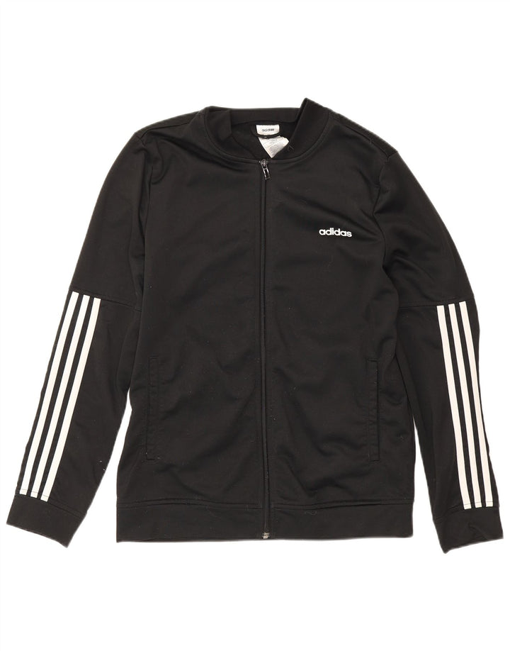 Giacca da tuta da donna Adidas UK 16/18 Large Nero Poliestere