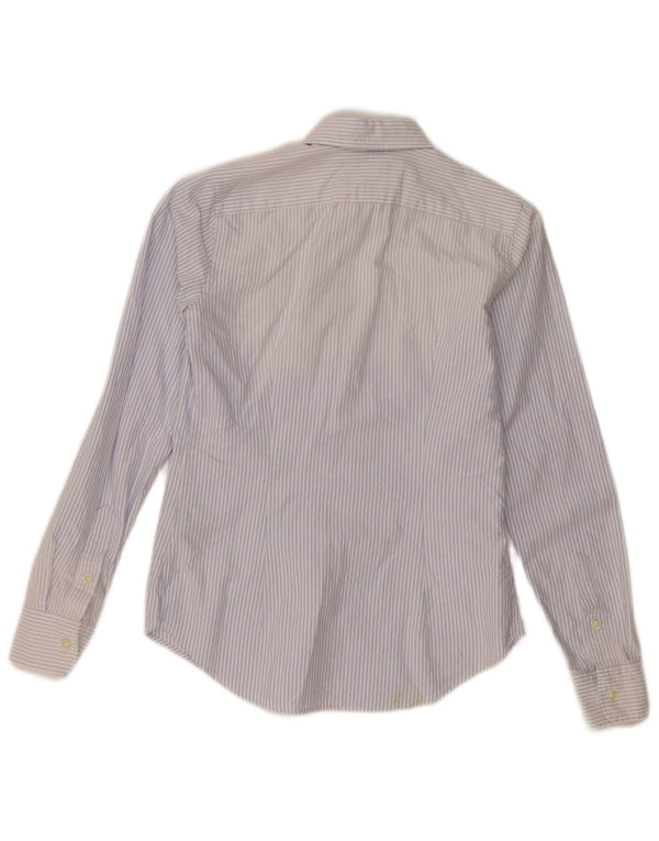 Camicia slim fit da donna RALPH LAUREN US 0 XS cotone a righe blu