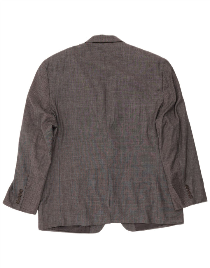 Giacca blazer da uomo a 2 bottoni CHAPS UK 44 2XL Lana grigia